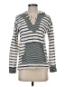 Hem & Thread Stripes White Pullover Sweater Size S - photo 1