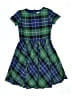 Lands' End Argyle Green Dress Size 7 - photo 1