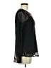 Carole Little 100% Polyester Black Long Sleeve Blouse Size 8 - photo 4