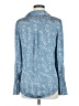 Paige 100% Polyester Animal Print Blue Long Sleeve Blouse Size M - photo 2