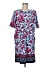 Talbots Print Blue Casual Dress Size M - photo 1