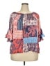 C established 1946 100% Rayon Red 3/4 Sleeve Blouse Size 18 - 20 - photo 1