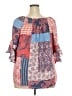 C established 1946 100% Rayon Red 3/4 Sleeve Blouse Size 18 - 20 - photo 2
