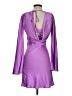 Dee Elly Solid Purple Cocktail Dress Size S - photo 2