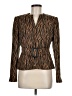 Liz Claiborne 100% Polyester Animal Print Brown Blazer Size 6 - photo 1