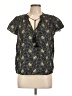 Paige Black Short Sleeve Blouse Size L - photo 1