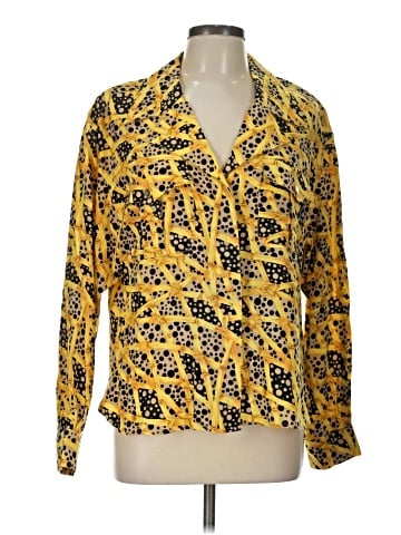 Carlisle Long Sleeve Silk Top (view 1)