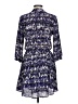 Lush 100% Polyester Print Blue Casual Dress Size L - photo 2
