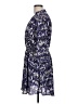 Lush 100% Polyester Print Blue Casual Dress Size L - photo 5
