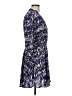 Lush 100% Polyester Print Blue Casual Dress Size L - photo 4