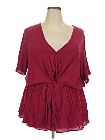 City Chic Short Sleeve Blouse (view 1)