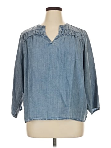 Splendid 3/4 Sleeve Button-Down Shirt (view 1)