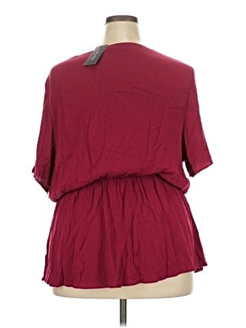 City Chic Short Sleeve Blouse (view 2)