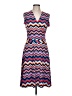 Leota Chevron-herringbone Blue Casual Dress Size L - photo 1
