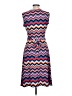 Leota Chevron-herringbone Blue Casual Dress Size L - photo 2
