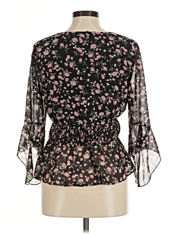 Allegra K 3/4 Sleeve Blouse (view 2)