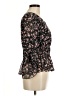 Allegra K 100% Polyester Black 3/4 Sleeve Blouse Size M - photo 4