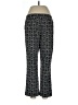 Harold's 100% Polyester Print Black Casual Pants Size 12 - photo 2