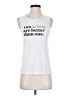 Bella White Sleeveless T-Shirt Size S - photo 1