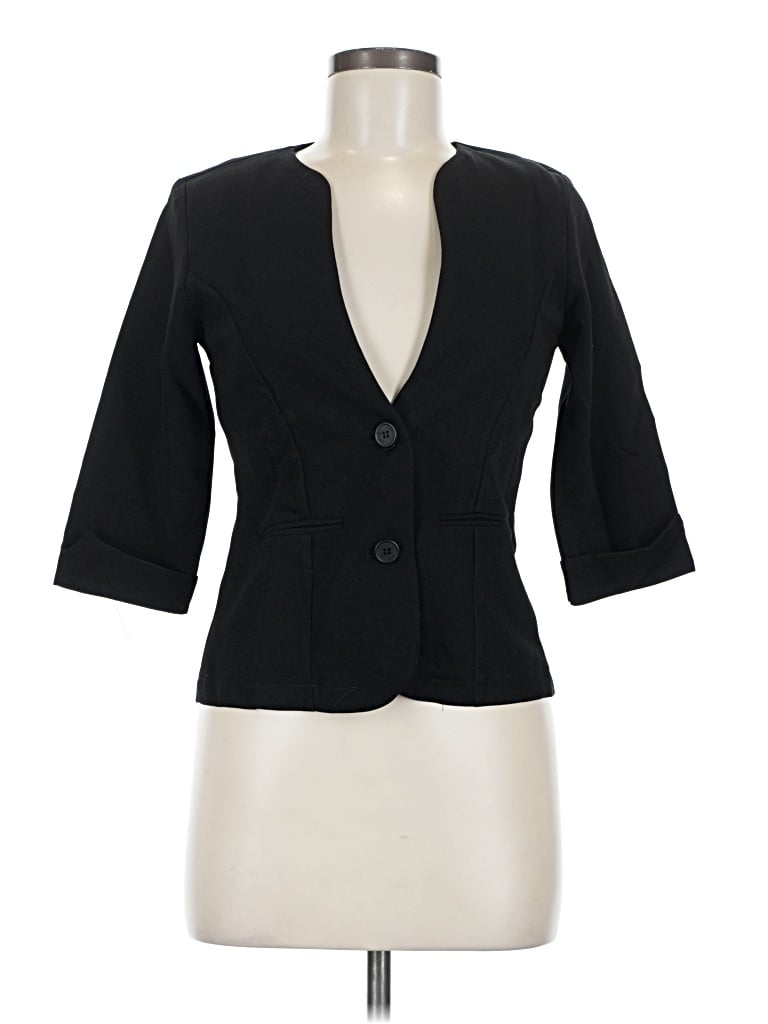 Pre-owned Assorted Brands Blazer Jacket In Black