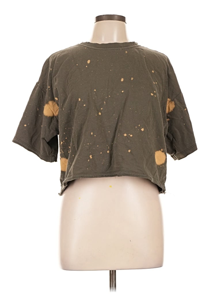 Pre-owned Forever 21 Short Sleeve T-shirt In Brown