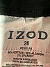 IZOD Black Blue Casual Pants Size 20 - photo 3
