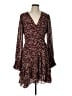 hailee c 100% Polyester Animal Print Burgundy Cocktail Dress Size L - photo 1