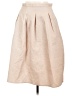 H&M Chevron-herringbone Tan Formal Skirt Size 12 - photo 1