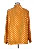 Primark 100% Polyester Polka Dots Orange Long Sleeve Blouse Size 16 - photo 2