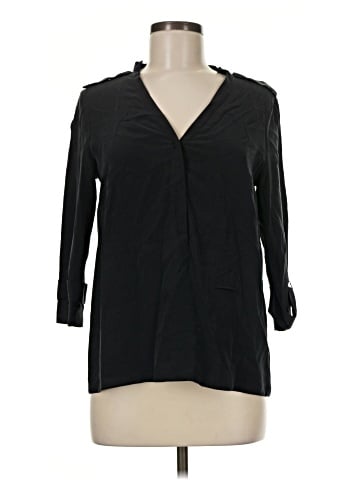 Lacoste Long Sleeve Silk Top (view 1)