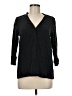 Lacoste 100% Silk Black Long Sleeve Silk Top Size EU 38 / US 8 - photo 1