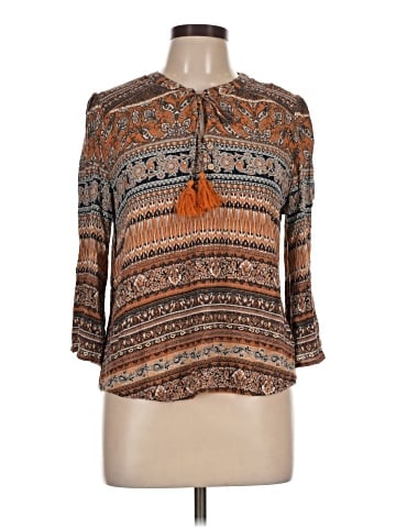 One World 3/4 Sleeve Blouse (view 1)