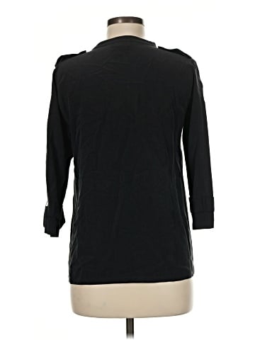 Lacoste Long Sleeve Silk Top (view 2)