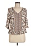Rose & Thyme Tan 3/4 Sleeve Blouse Size M - photo 1