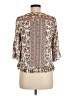 Rose & Thyme Tan 3/4 Sleeve Blouse Size M - photo 2