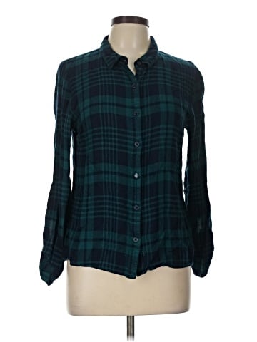 Francesca's Long Sleeve Button-Down Shirt (view 1)