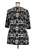 Lucie Lu Graphic Black 3/4 Sleeve Blouse Size 3X - photo 2