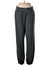 Lou & Grey Solid Gray Track Pants Size M - photo 1