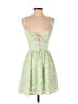 THATSSOFETCH 100% Polyester Floral Green Casual Dress Size 0 - photo 1