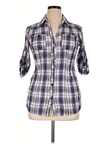 Decree 3/4 Sleeve Button-Down Shirt (view 1)