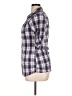 Decree Plaid Purple 3/4 Sleeve Button-Down Shirt Size XL - photo 5