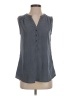 Kenar 100% Polyester Gray Sleeveless Blouse Size S - photo 1