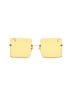 Fendi Gold Yellow Sunglasses One size - photo 2