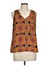 Allison Joy 100% Polyester Orange Sleeveless Blouse Size L - photo 1