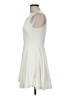 Everly Solid Ivory Cocktail Dress Size M - photo 5
