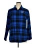 Port Authority Plaid Blue Long Sleeve Button-Down Shirt Size XL - photo 1