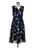 Talbots 100% Polyester Tropical Blue Cocktail Dress Size 6 - photo 1