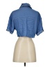 Love J Blue Short Sleeve Button-Down Shirt Size S - photo 2