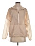 Fabletics 100% Nylon Color Block Ivory Tan Windbreaker Size S - photo 1