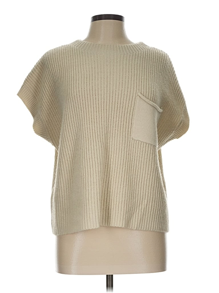 Pre-owned Assorted Brands Poncho In Ivory